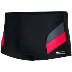 Aqua Speed Badehose Herren Badehose Schwimmhose Kordelzug grau|rot|schwarz XL