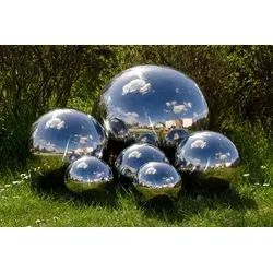 Köhko Gartenkugel 150 cm aus Edelstahl – Polierte Dekokugel in silber von Köhko
