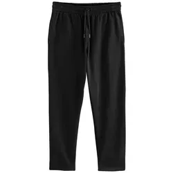 Next Jogginghose Loungewear – Bequeme Jogginghose ohne Bündchen in Schwarz (Größe S)