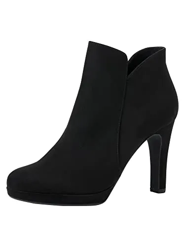 Tamaris High-Heel-Stiefelette, Gr. 41, schwarz in schwarz von Tamaris