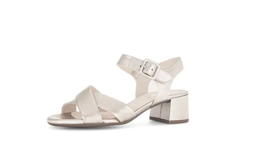 Gabor Damen Pantoletten - Puderfarbene Slipper für den Sommer - Wanderschuhe mit komfortablem Leder-Innenmaterial und rutschfester TPU-Sohle, ideal für entspannte Sommertage.