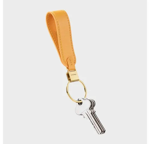 Orbitkey Schlüsseltasche Leather Loop Keychain in orange von Orbitkey