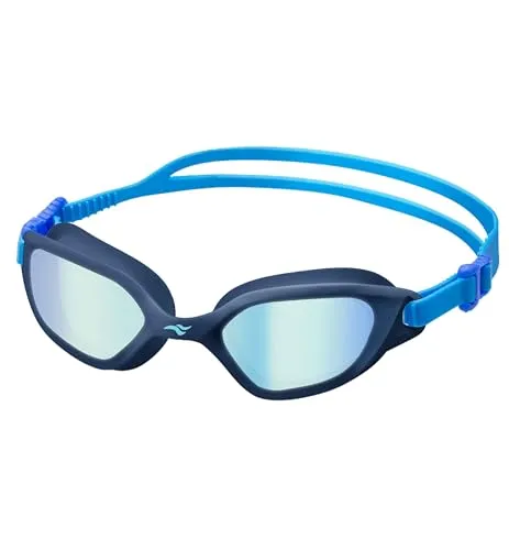 Aqua Speed EXCLIPSE Schwimmbrille | Erwachsene | Wettkampf & Freizeit | Verspiegelt, Antibeschlag & UV-Schutz | Schnallensystem & Silikonband | Mikrofaser & Schutzhülle | EXCLIPSE 10 Blau
