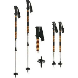 Komperdell CONTOUR TITANAL II Tourenstock - Wanderstöcke mit extralangem Griff aus leichtem EVA-Foam, ideal für Ski- und Hochtouren. Extrem stabil und leicht mit nur 225g, perfekt für alpine Outdooraktivitäten.