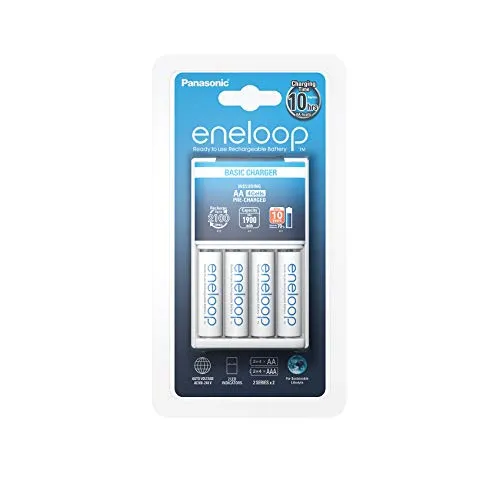 Panasonic eneloop Ladegerät mit 4x AA Akkus (1.900 mAh)