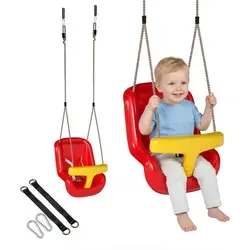 AIYAPLAY Babyschaukel – Verstellbarer Kinderschaukel mit Sicherheitsgeländer