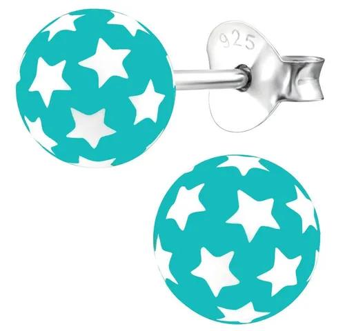 Limana Paar Ohrstecker Kinder Mädchen Damen Ohrringe 925 Sterling Silber Sterne kleine Perlen, Ohrringe für jeden Tag