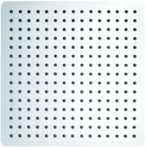 BERNSTEIN XXL-Regendusche Edelstahl-Duschkopf DPG2001 Chrom superflach Kopfbrause Regenduschkopf mit Anti-Kalk-Düsen Deckenbrause 40 x 40 cm