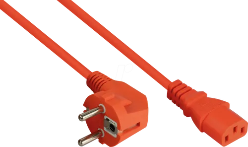 KM SK0130-O050 - Netzkabel Schutzkontakt-Stecker Typ E+F, Buchse C13, 5m
