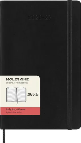 Moleskine 18 Monate Tagesnotizkalender 2026/2027, L/A5 in schwarz von Moleskine Germany GmbH