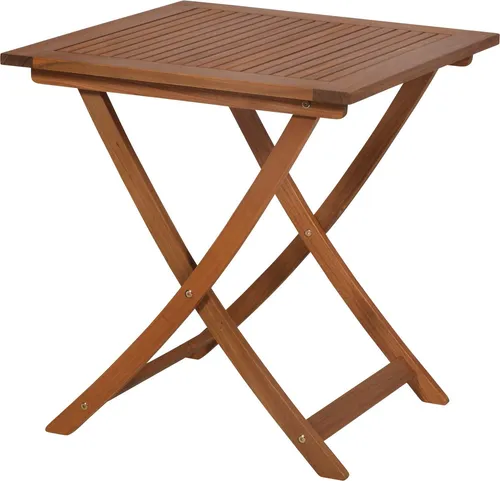 MERXX Klapptisch aus Akazie - Praktischer Klapptisch für den Garten, 70 x 70 cm, aus hochwertigem geöltem Akazienholz, stilvoll und platzsparend. Ideal für entspannte Stunden im Freien.