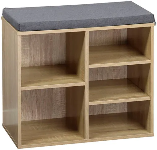 KESPER Schuhschrank mit Sitzkissen, Eichendekor, FSC von Kesper