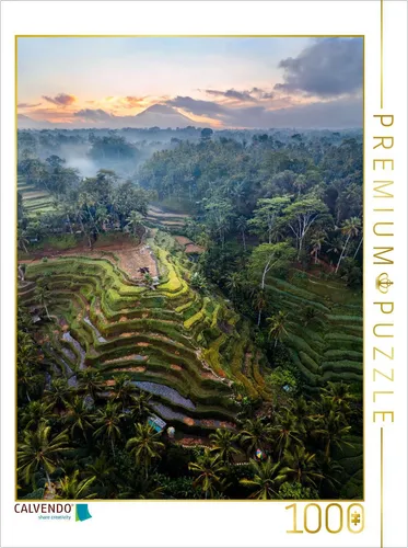 CALVENDO Puzzle Ubud - Bali | 1000 Teile für entspannte Stunden - Hochwertiges 1000 Teile Puzzle mit traumhaftem Naturmotiv. Ideal für entspannende Momente und als Geschenk für die ganze Familie. Perfekte Passform und brillante Druckqualität.