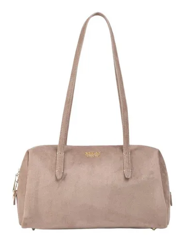 REPLAY Schultertasche Umhängetasche Rock Ridge taupe - Elegante REPLAY Schultertasche in taupe mit praktischem Two Way Zipper. Ideal für den Alltag, bietet Platz für Karten und mehr. Stilvoll und standfest, der perfekte Begleiter für jedes Outfit.