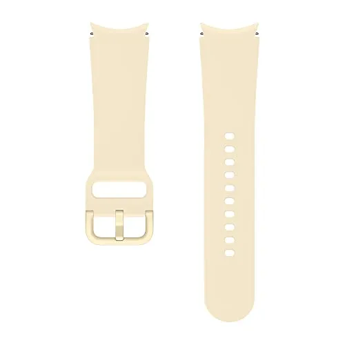 Samsung Sport Band ET-SFR86, Uhrenarmband für Galaxy Watch4 mit 20 mm Stegbreite, Größe S/M, aus Fluorelastomer, Beige