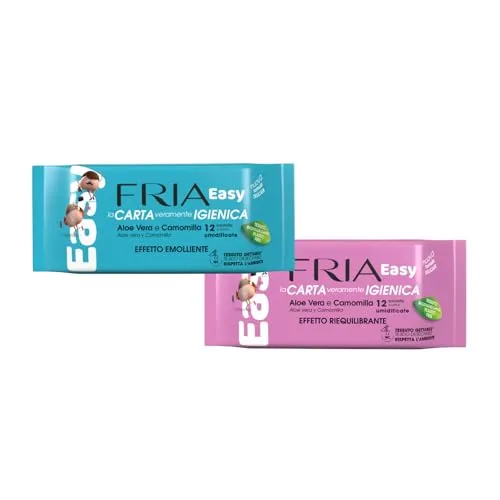 Fria Easy Papel Higiénico Húmedo 2 Fragrancias 12 Pocket