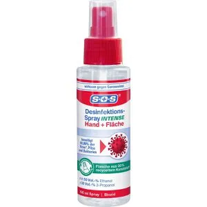 SOS Desinfektionsmittel Intense Spray, alkoholisch, für Hände und Flächen, 100ml