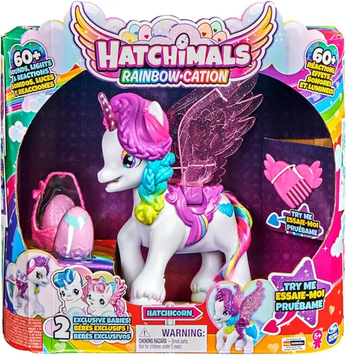 Hatchimals Rainbow Cation Hatchicorn Interaktives Einhorn 30x30
