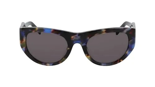 DKNY Women's Sunglasses DK550S - Blue Tortoise with Solid Smtruee Lens
