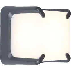Lutec AMOR LED Alu Außenwandleuchte anthrazit 15x15x12,5cm - Moderne Außenleuchte aus Guss-Aluminium mit fest verbautem LED-Leuchtmittel, 560 Lumen Lichtstrom und IP54 Schutz für effektive Beleuchtung im Außenbereich.