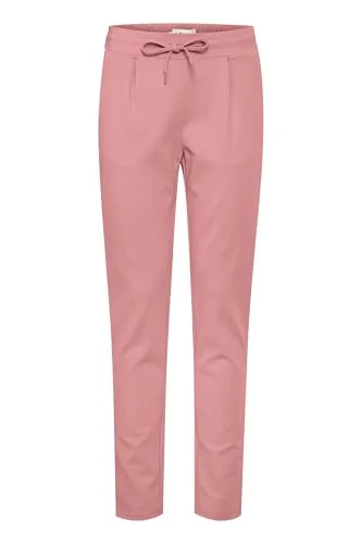 ICHI IHKATE PA2 Damen Sweathose Sweatpants Relaxhose mit Stretch Schmaler Schnitt mit Elastikbund, Größe:S, Farbe:Heather Rose (171608)