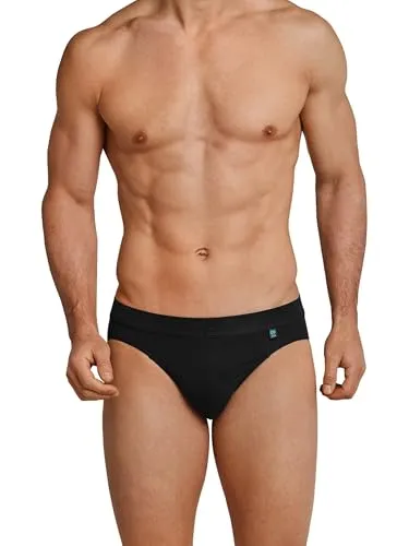 Schiesser Herren Rio-Slip Long Life Cotton S M L XL XXL Schwarz Weiss Unterhose Uni Baumwolle, Größe:XXL, Farbe:Schwarz (000)