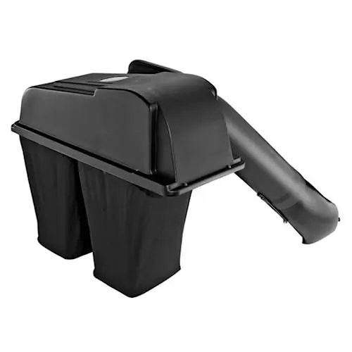 MTD Fangvorrichtung für Rasentraktor - 2-geteilter Fangsack - Rasenmäher-Zubehör mit effizientem Seitauswurf, ideal für eine mühelose Grasentfernung und sauberen Rasen.