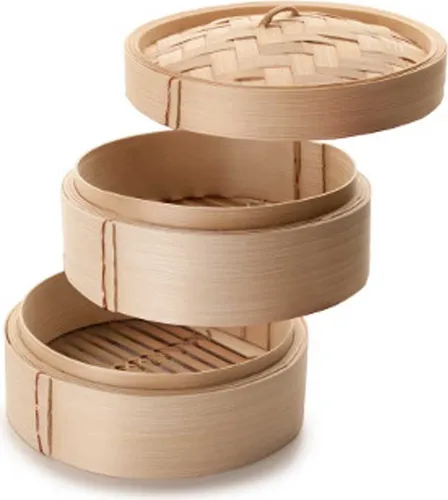 Ibili 727500, 2 Korb/Körbe, Holz, Arbeitsplatte, Bambus, 200 mm, 200 mm