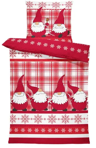 One Home Bettwäsche Winter Thermofleece, 2-teilig, kuschelig warm für die kalte Jahreszeit - Bettwäsche-Set aus 100% Microfaser Thermofleece, 155x220 cm und 80x80 cm. Flauschig, formbeständig und ideal für optimale Schlafbedingungen im Winter.
