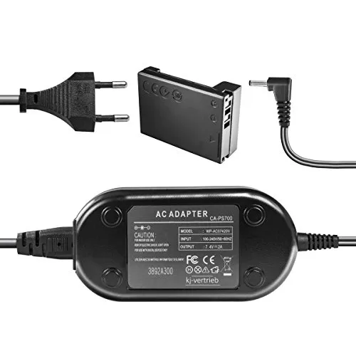 Netzteil mit Akkuadapter für Canon Powershot SX40, SX40 HS, SX50, SX50 HS, G1 X, G1X, G15, G16 - ersetzt ACK-DC80-7,4V 2A