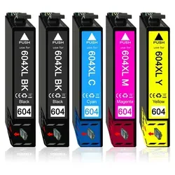 5er Pack Druckerpatronen 604 604XL kompatibel mit Epson XP-3200