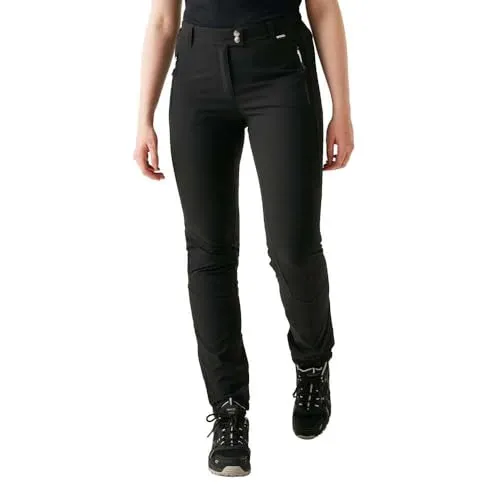 Regatta Damen Rwj237 Hose, Schwarz, Größe 36 - Outdoor Hose für Damen mit Isoflex-Technologie: wasserabweisend, schnell trocknend und mit aktivem Stretch für optimale Bewegungsfreiheit.