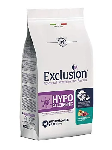 Exclusion Hypoallergenic Medium/Large Breed Hirsch & Kartoffel 12 kg