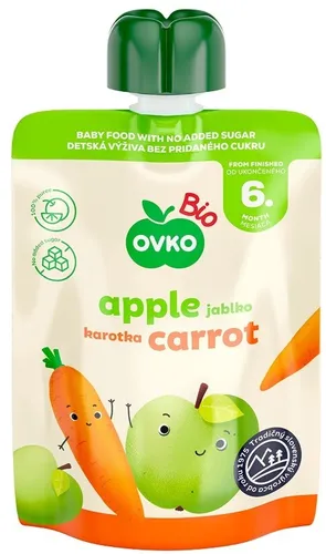 Apfel- und Karottenpüree nach 6 Monaten BIO 90 g