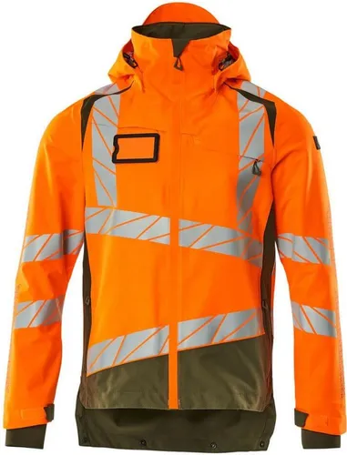 Hard Shell Jacke mit leichtem Futter M – Fluoreszierend und Atmungsaktiv - Diese strapazierfähige Jacke bietet optimalen Schutz vor Wind und Wetter mit abnehmbarer Kapuze und wasserdichten Reißverschlüssen. Ideal für den Einsatz im Freien.