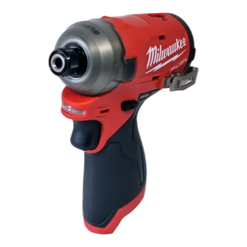 Milwaukee M12 FQID-0 Akku Schlagschrauber 12 V - Akkuschrauber mit 50 Nm Drehmoment und bürstenlosem Motor, kompakt und leichtgewichtig für präzises Arbeiten.