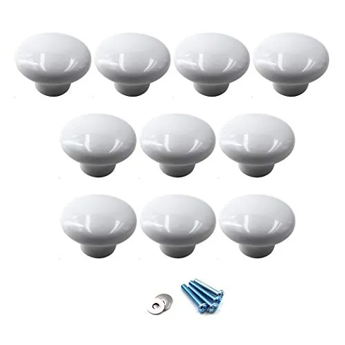 Schrankknäufe & -griffe Weiß von Flomore