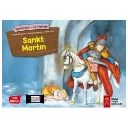 Sankt Martin. Kamishibai Bildkartenset - Kindergarten- & Vorschulpädagogik: 12 interaktive Bildkarten zur Martinsgeschichte für kreative Erzählstunden in Kita und Grundschule, ideal für Familiengottesdienste.