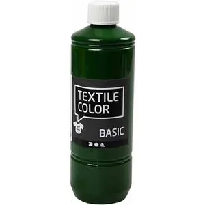 Creativ-Company Stoffmalfarben 34151 Textilfarbe, grün, für helle Stoffe, waschbeständig, 500ml