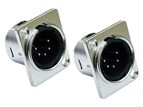 2er Set deetech XLR Einbaubuchse