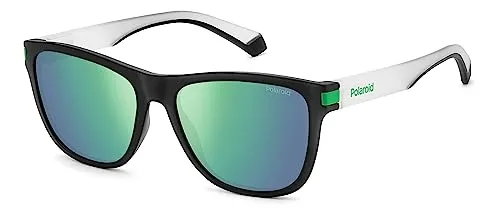 Polaroid Unisex PLD 2138/s Sonnenbrille 3OL/5Z MT BLK GRN - Sonnenbrille für Damen mit UV-Schutz, stylischem Design und schützendem Etui für optimalen Tragekomfort.