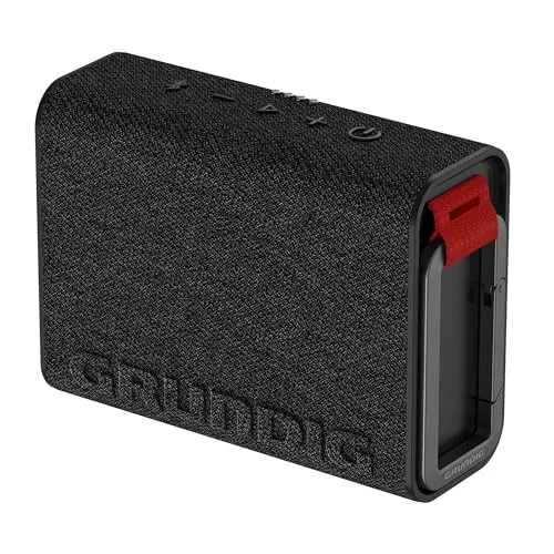 Grundig GBT Jam 2 Schwarz Bluetooth Lautsprecher - Tragbare Bluetooth-Lautsprecher mit 4.3 W RMS für beeindruckenden Sound, bis zu 30 Std. Akkulaufzeit und IP67 Schutz für Outdoor-Abenteuer.
