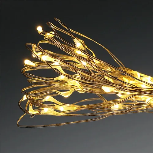LED-Lichterkette 180er Warmweiß für Innen & Außen