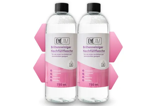 EyeAm Brillenreiniger Nachfüllflasche 1500 ml von EyeAm