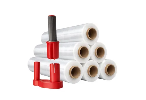 Freiziel Schutzfolie 6 x Stretchfolie 50cm 1,5kg 23my + Abroller Rot