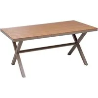 Gartentisch Tiano aus Aluminium und Kunstholz von Beliani