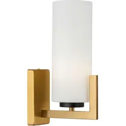 Maytoni Wandleuchte aus Messing, 10x31 cm – Eleganter Wandstrahler - Lampen & Leuchten, stilvolle Wandleuchte aus Metall und Glas mit gleichmäßiger Lichtverteilung für eine angenehme Innenbeleuchtung.