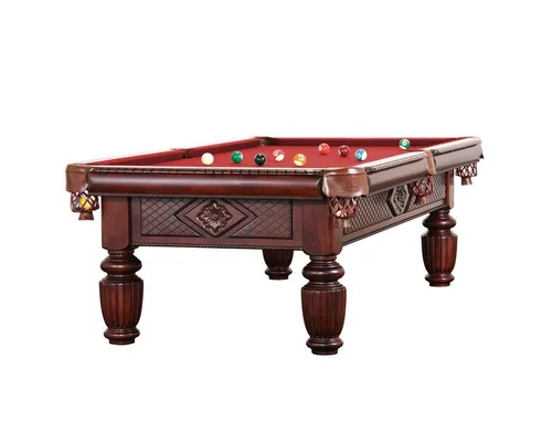 Billiard-Royal Billardtisch Apollo 8 ft., (Hochwertige und massive Ausführung in beliebter Billiard-Royal® Qualität), 3-tig Naturschieferplatte, Echtleder Auffangtaschen, Bandengummi K55