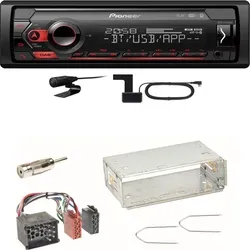 Pioneer MVH-S420DAB Bluetooth WAV USB Digitalradio Einbauset für BMW E30 E34 E32