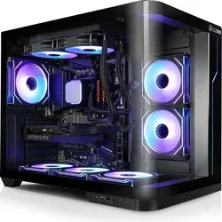 Kiebel Curve Gaming-PC mit AMD Ryzen 7 und RTX 5060 - Leistungsstarker Gaming-PC mit ARGB-Beleuchtung und innovativer Wasserkühlung. Ideal für FullHD- und WQHD-Gaming, sofort startklar mit Windows 11 vorinstalliert. Hohe Stabilität durch hochwertige Komponenten.
